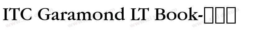 ITC Garamond LT Book字体转换